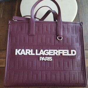 Karl Lagerfeld Mulled Wine Convertible Tote bag style LH1AZ4BL